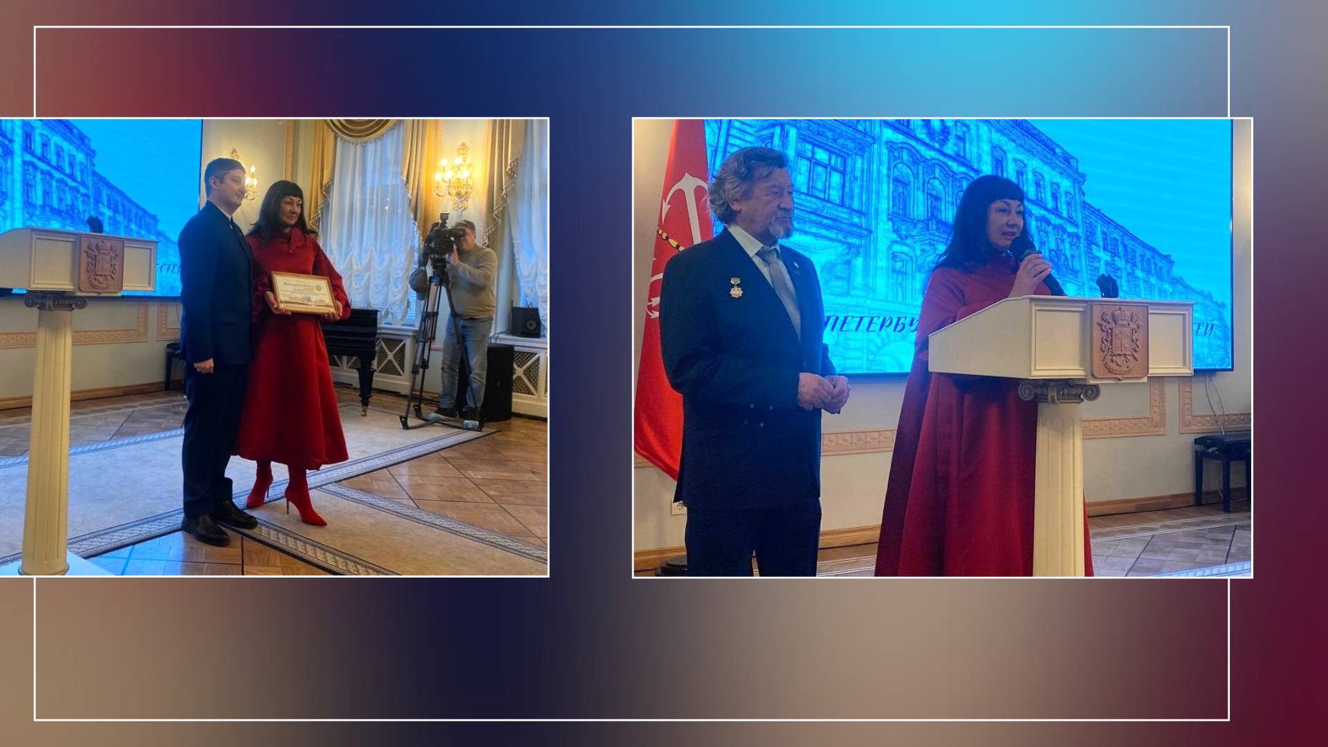 Фотоколлаж с открытия выставки «Не преклоню колен, палач, перед тобою…»