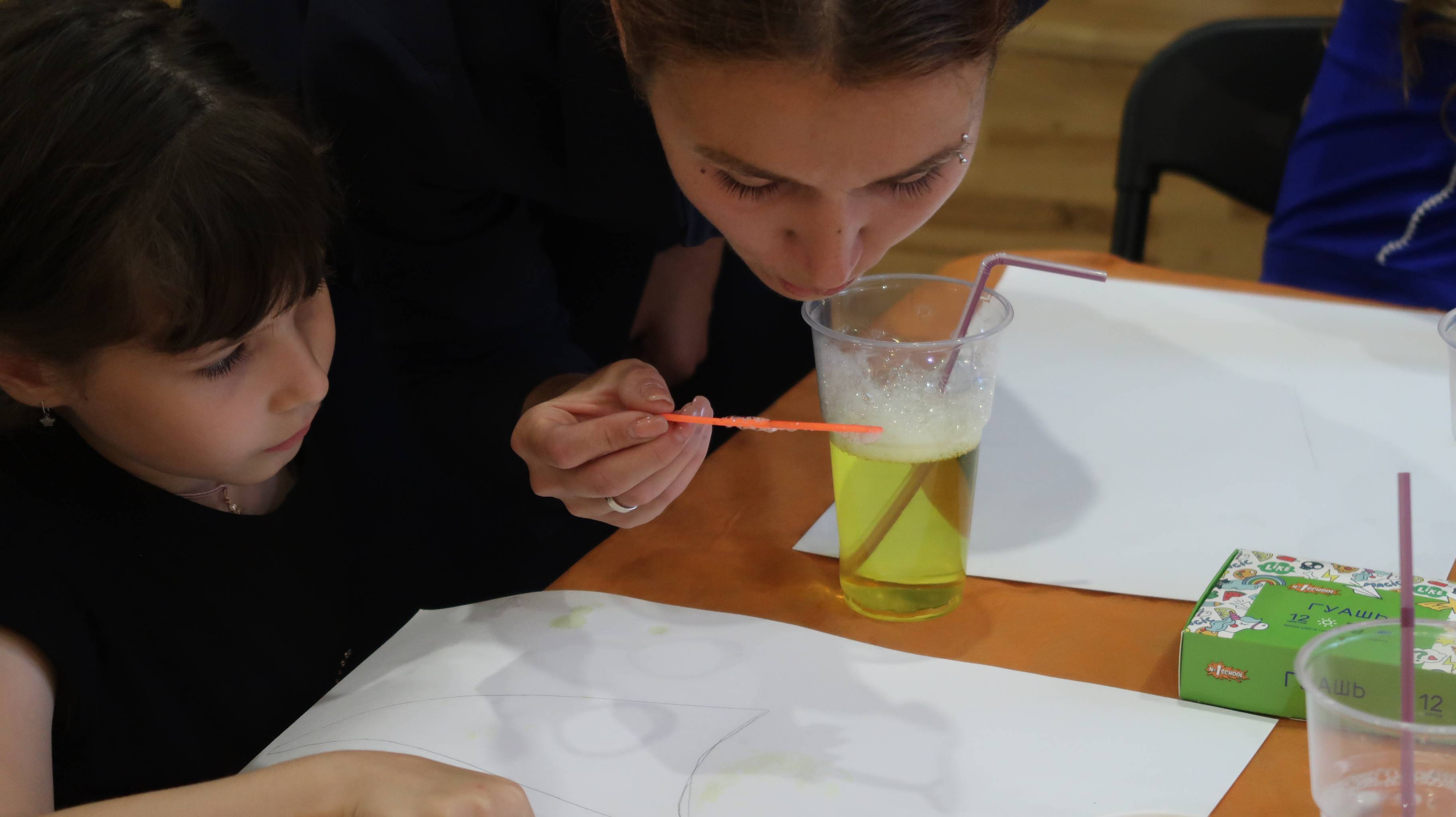 Мастер-класс  «Bubble Art» / «Пузырьковое рисование»